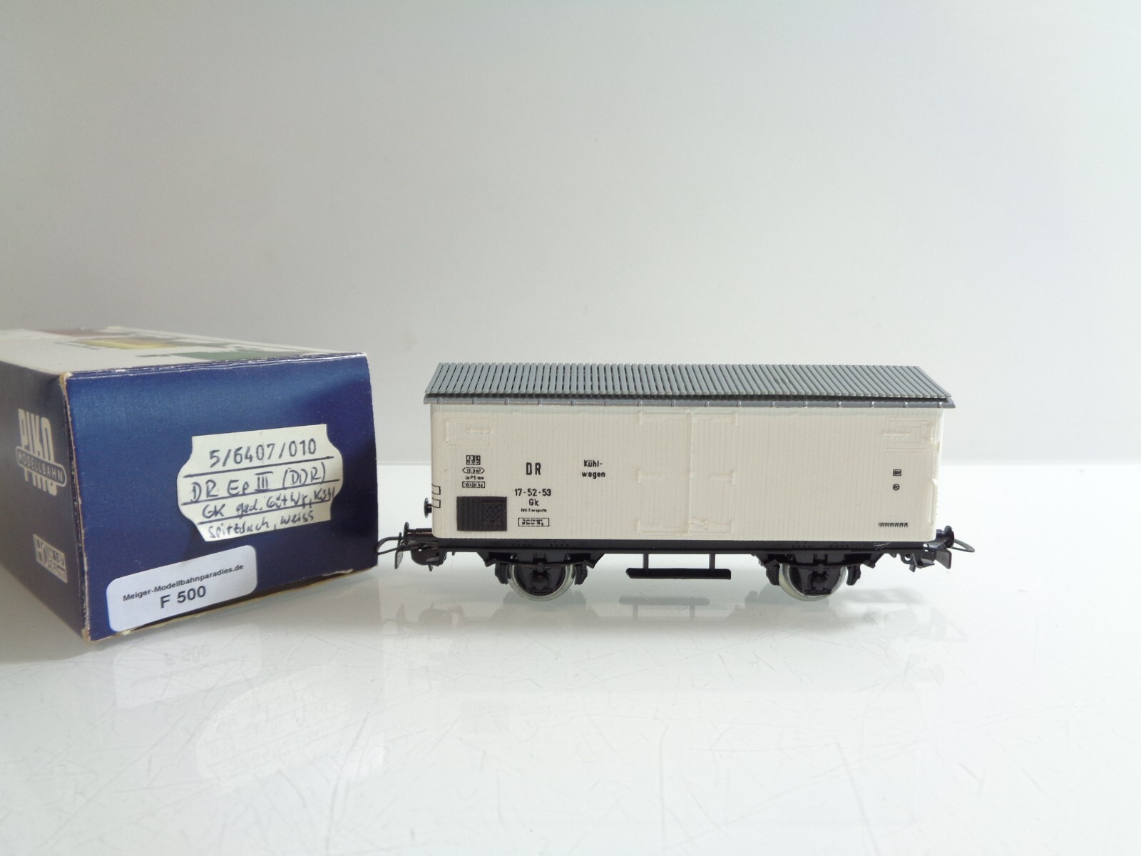 Piko H0 5/6407/010 AC Gedeckter Güterwagen der DR in OVP F500