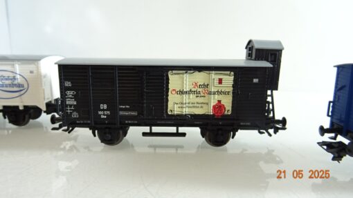 Piko H0 58346A/B/C Bierwagen-Set Oberfranken 3 tlg. der DB in OVP PR7858 – Bild 7
