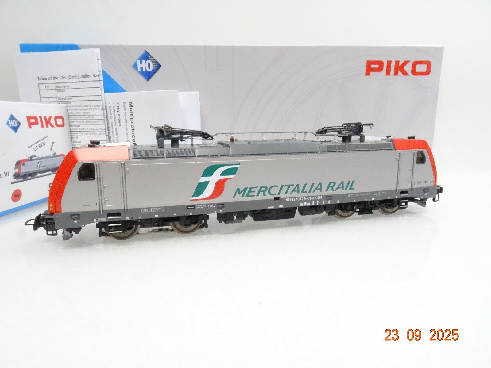 Piko H0 59865 AC E-Lok Rh 483 314-7 Mercitalia Rail Digital in OVP JL3089