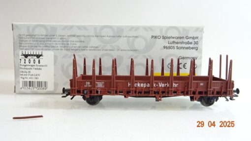 Piko H0 72008 Rungenwagen Huckepackverkehr ohne LKW der DB in OVP PR7341