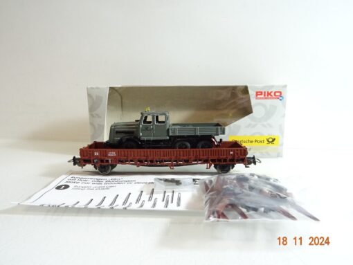 Piko H0 72018 Rungenwagen mit DBP LKW der DB in OVP PR3909