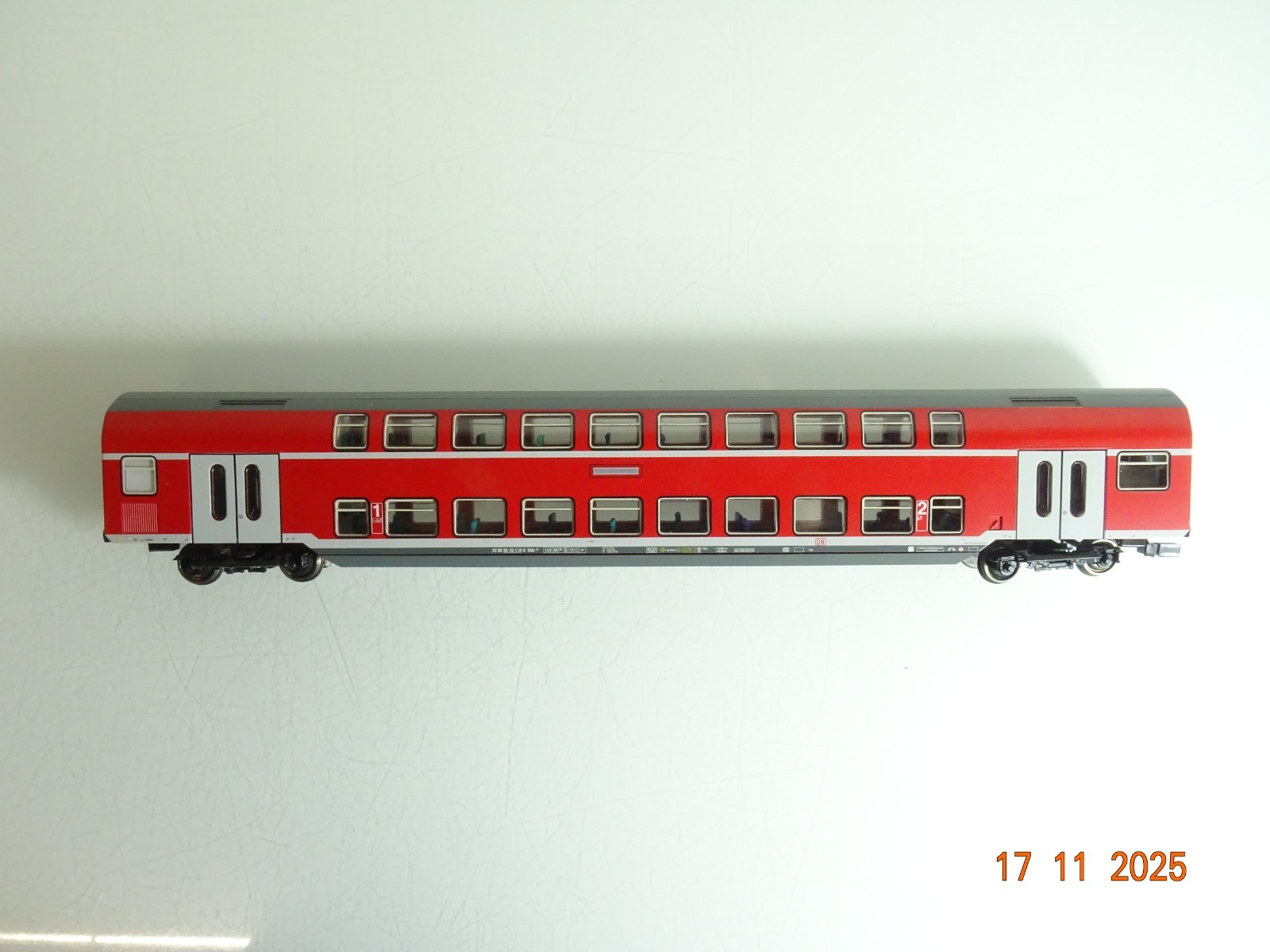 Piko H0 Doppelstock-Wagen 1./2. Klasse 50 80 36-35 110-6 der DB RR4647 o. – Bild 3