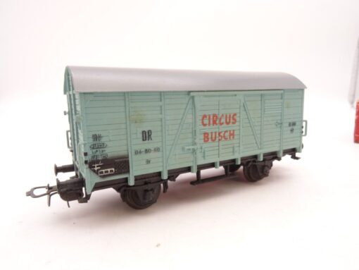 Piko H0 gedeckter Güterwagen Circus Busch der DR in EVP QR399