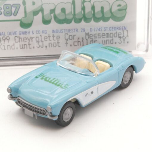 Praline 1:87 5499 Chevrolet Corvette Cabriolet Messemodell in OVP RI4624