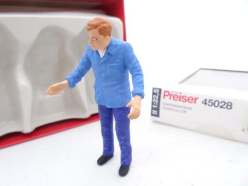 Preiser Spur G 45028 Güterzugbegleitperson 1 Figur in OVP RR1987 – Bild 3