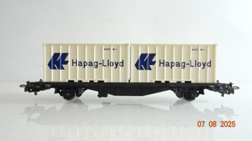 Primex H0 Containertragwagen mit 2 Container Hapag Lloyd PR9501 o. – Bild 3