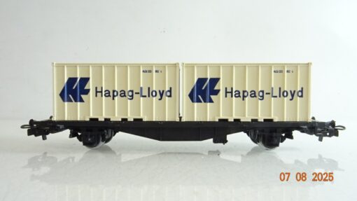 Primex H0 Containertragwagen mit 2 Container Hapag Lloyd PR9501 o.