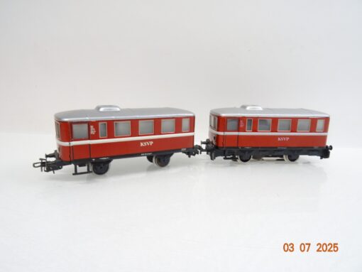Primex Märklin H0 3018 Schienenbus mit Beiwagen KSVP in OVP JL1185 – Bild 3