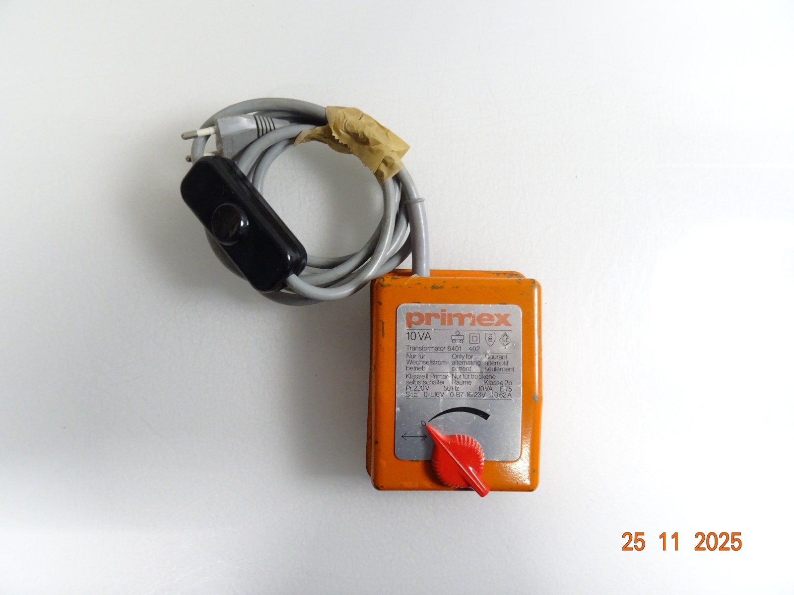 Primex Trafo 6401 Transformator 220 V 16 VA siehe Foto PK2467 o.