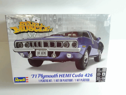 Revell 85-2943 '71 Plymouth Hemi Cuda 426 Auto Bausatz 1:24 NEU  in OVP AR8157