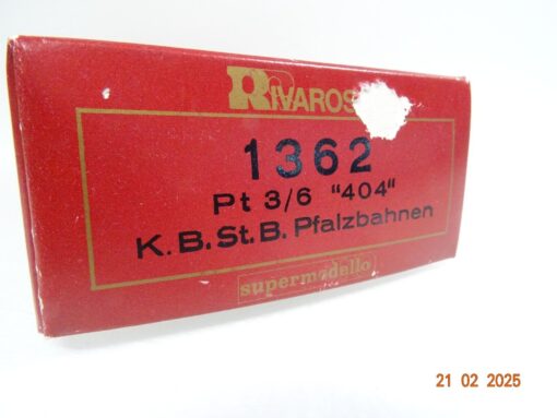 Rivarossi H0 1362 Dampflok Pt 3/6 404 Pfalzbahnen in OVP LE8781 – Bild 4