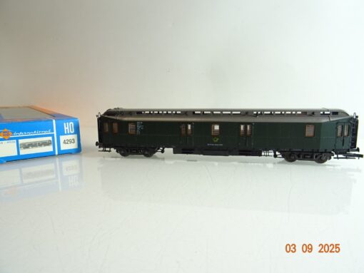 Roco H0 4293 Bahnpostwagen der DBP mit Licht in OVP BH162
