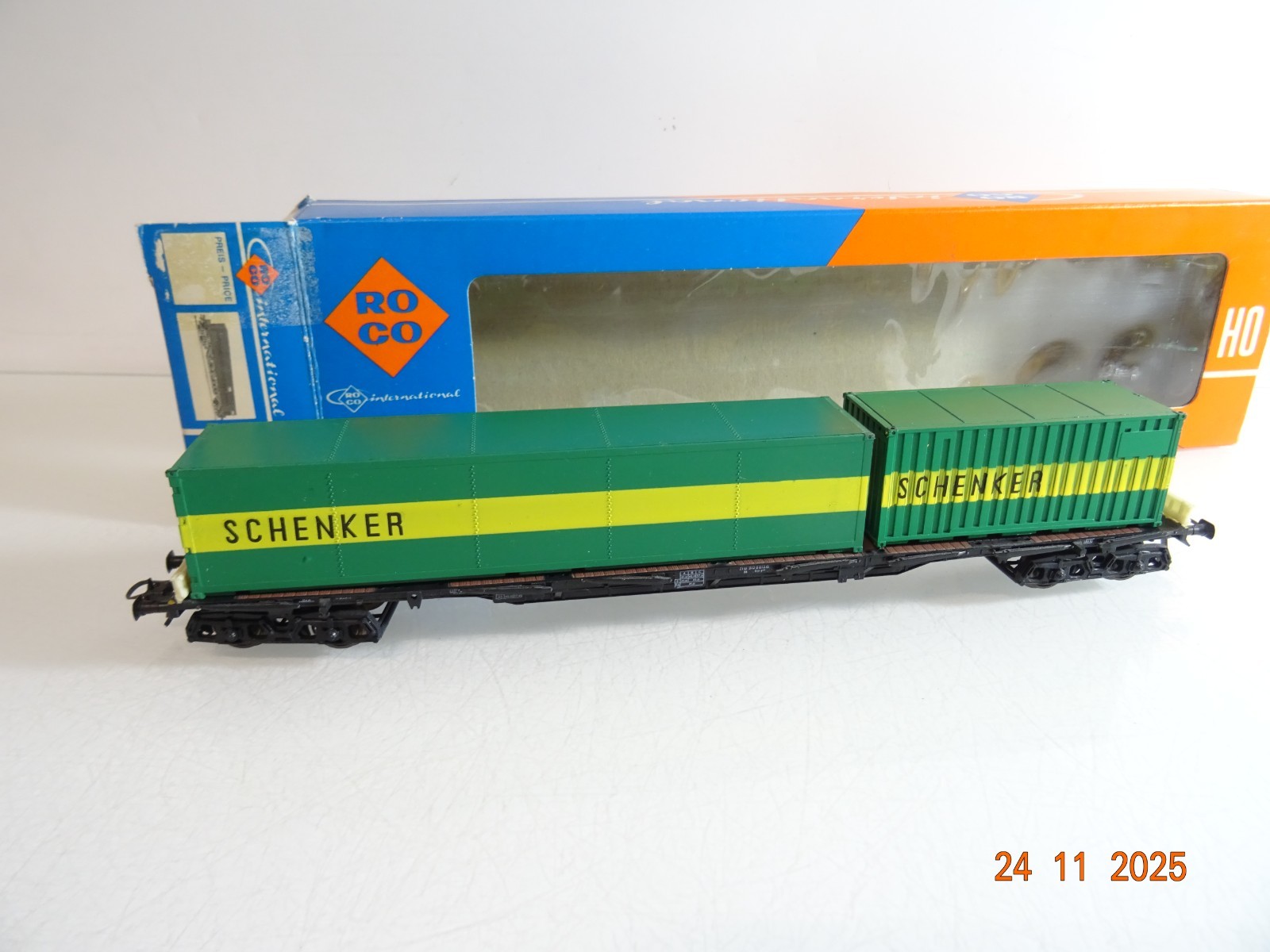 Roco H0 4362 Containerwagen Schenker in OVP RR4798 – Bild 3