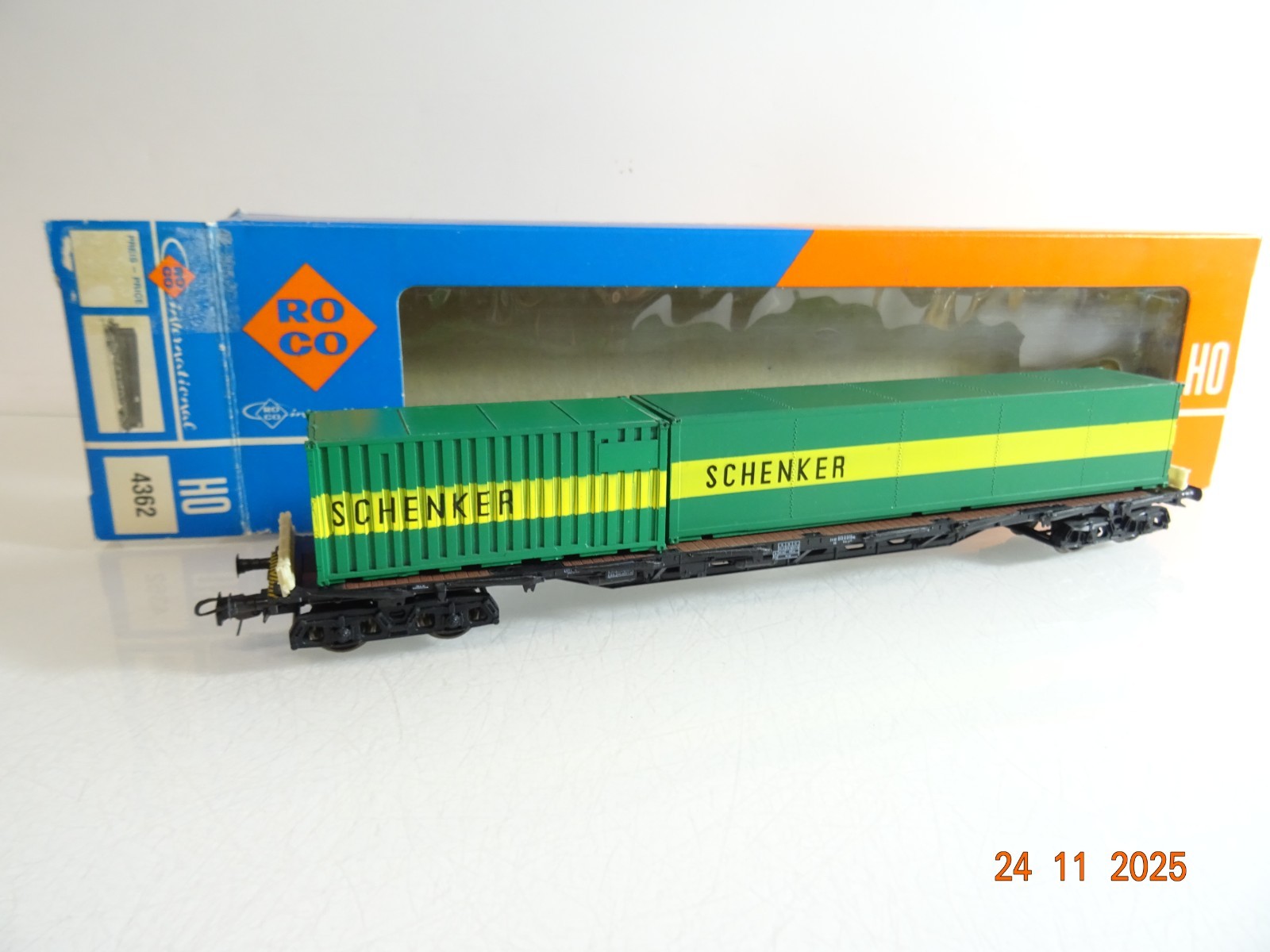 Roco H0 4362 Containerwagen Schenker in OVP RR4798