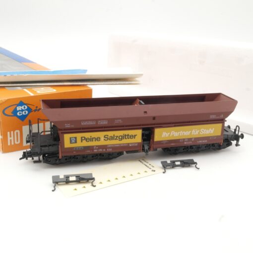 Roco H0 4370 Selbstentladewagen Peine Salzgitter der DB in OVP RR687 – Bild 3