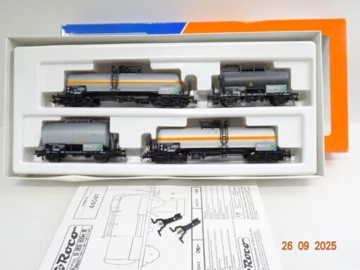 Roco H0 44041 Kesselwagen-Set 4tlg. Bayer der DB in OVP JL3156