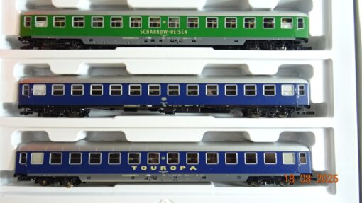 Roco H0 44098 Wagen-Set Scharnowreisen Touropa 3tlg. der DB in OVP PR9638 – Bild 3