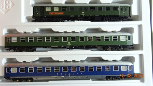 Roco H0 44099 Wagen-Set Touropa Liegewagen/Speiseraum 3tlg. der DB in OVP PR9636 – Bild 3