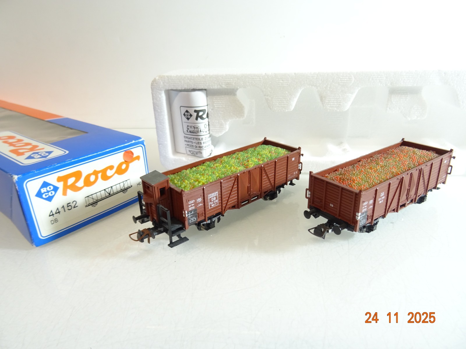 Roco H0 44152 Set Hochbordwagen mit Ladung der DB in OVP RR4797