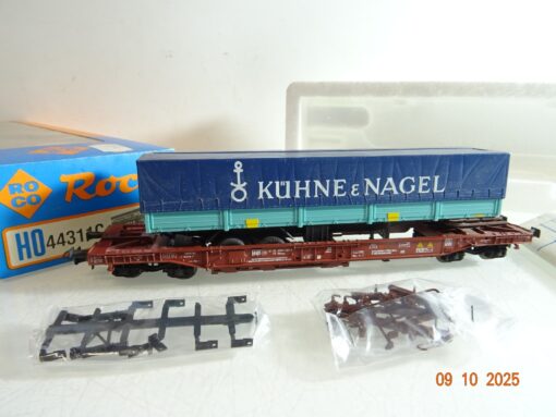Roco H0 44311C Taschenwagen mit Auflieger Kühne & Nagel der FS in OVP RR3812 – Bild 3