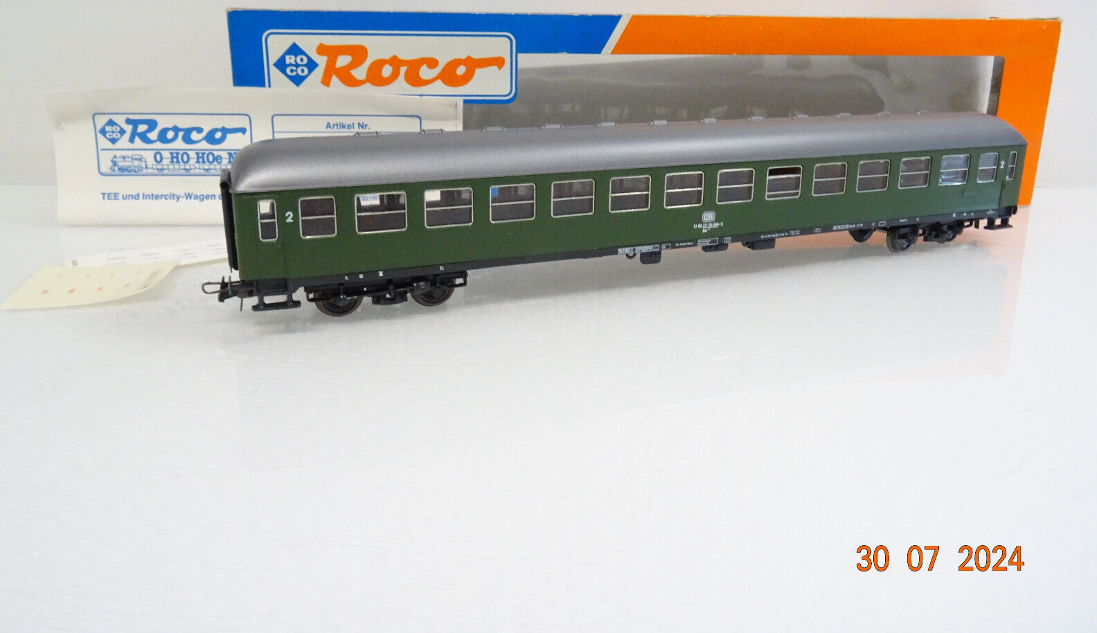 Roco H0 44455 Personenwagen 2.Kl. der DB mit KKK in OVP LE4616