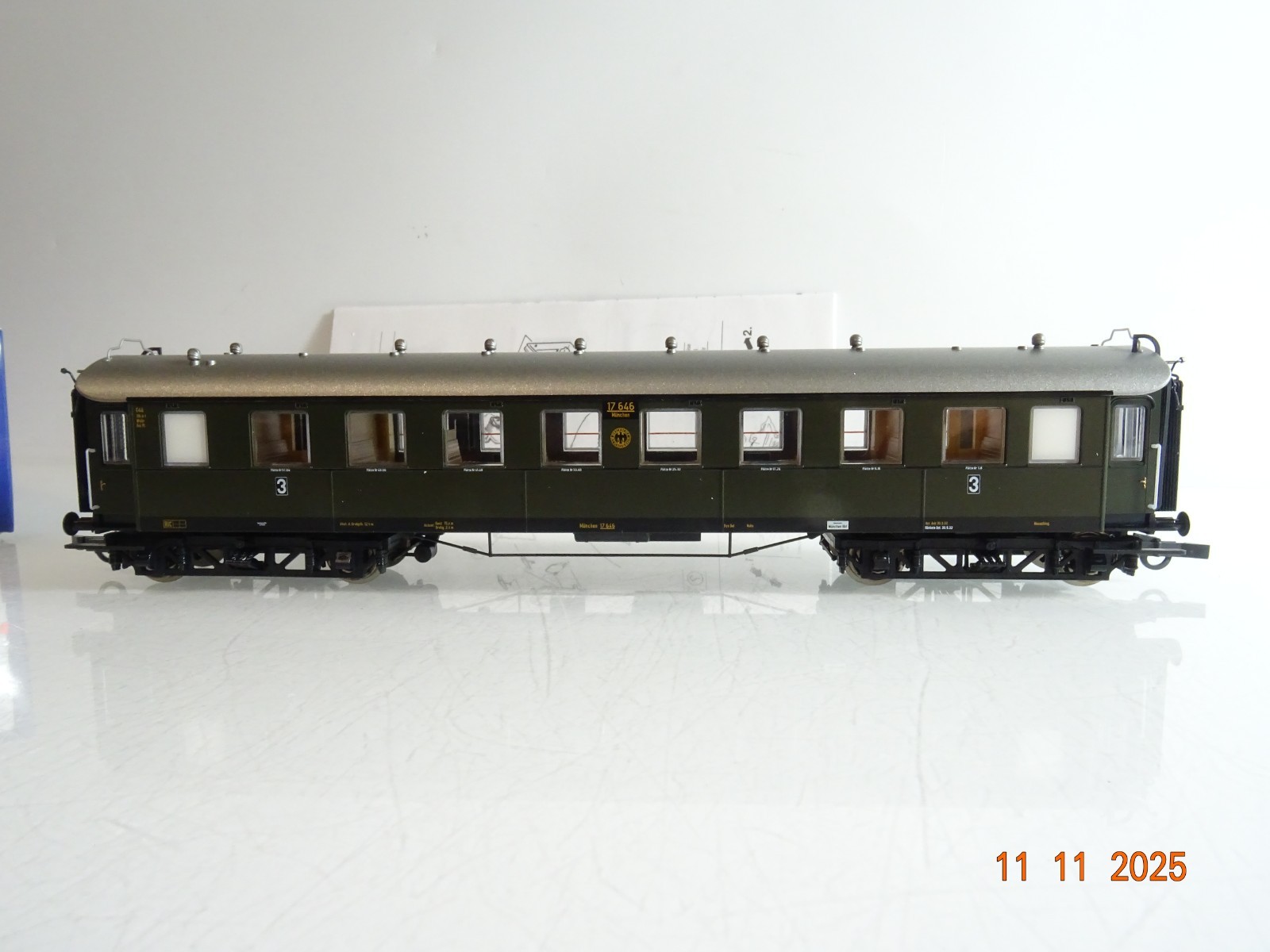 Roco H0 45586 Personenwagen 3. Kl. der DRG in OVP BH1083 – Bild 3