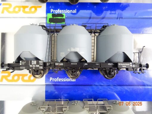 Roco H0 45979 Silowagen-Set 3 tlg. der DR in OVP PR7431 – Bild 4