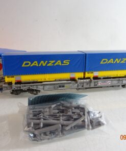 Roco H0 46347 Taschenwagen mit Wechselbrücken DANZAS in OVP RR3815