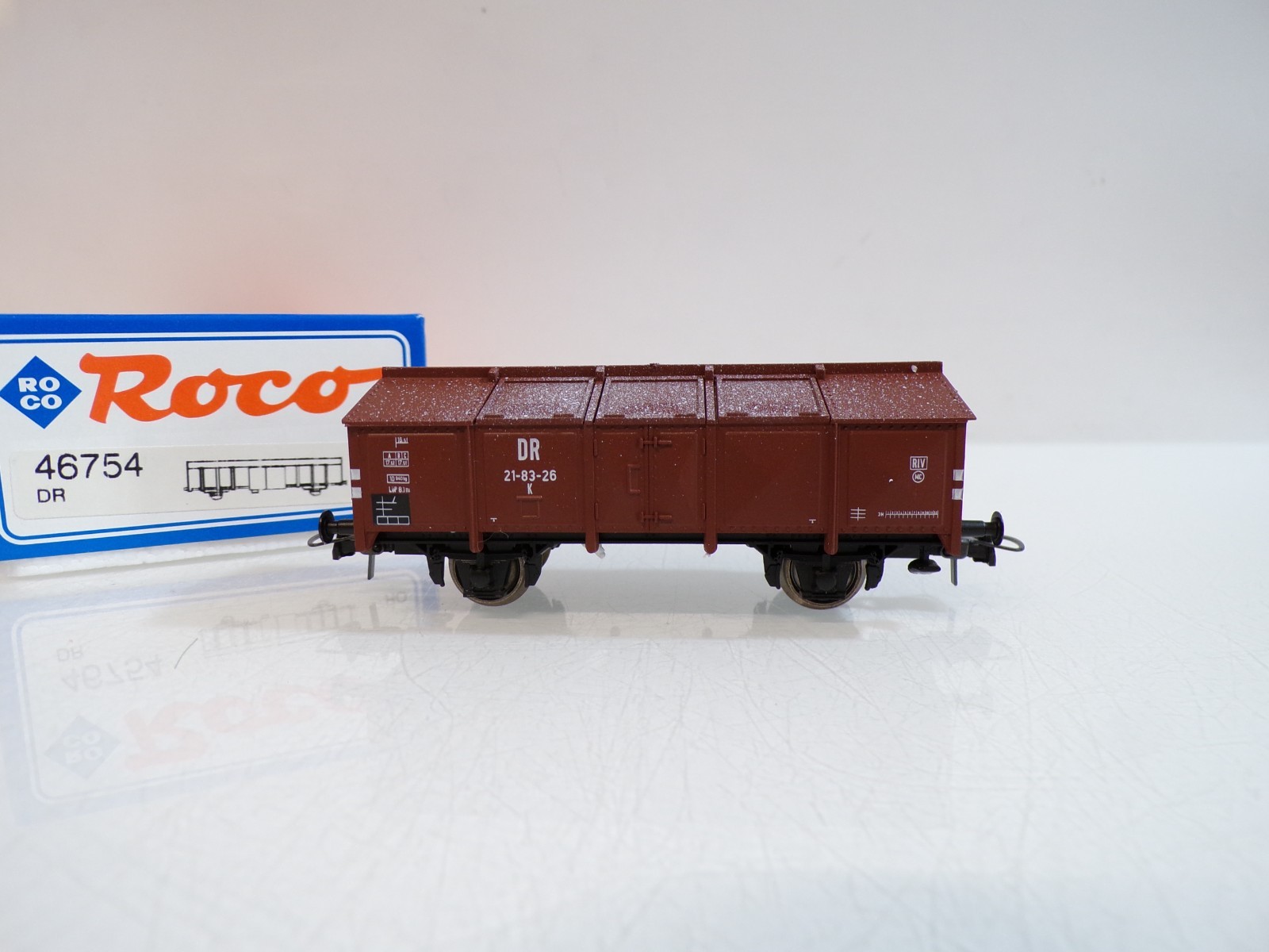 Roco H0 46754 Klappdeckelwagen der DR in OVP BH1932 – Bild 3