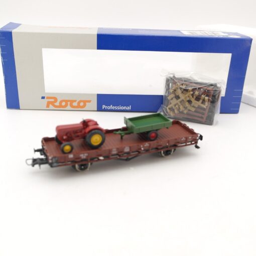 Roco H0 47721 Rungenwagen mit Ladung der DB der DB in OVP QR8577