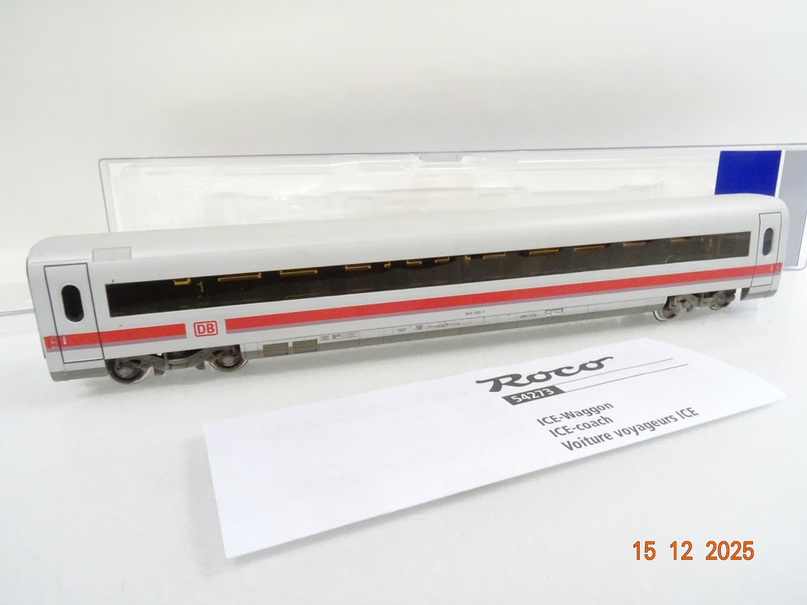 Roco H0 54273 AC ICE Personenwagen 1. Klasse der DB in OVP RR5655 – Bild 3