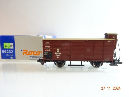 Roco H0 66232 gedeckter Güterwagen der K.Bay.Sts.E. in OVP PR4235