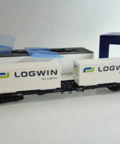 Roco H0 66583 Containerwagen LOGWIN der DB in OVP RR4027