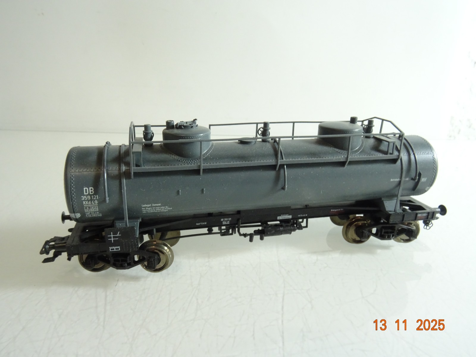 Roco H0 66820 Zementwagen 59 081 Kkd 49 der DB RR4544 o.