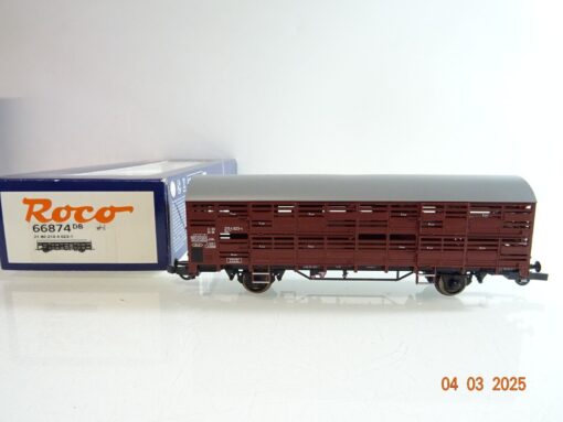 Roco H0 66874 Viehtransportwagen der DB in OVP PR6327
