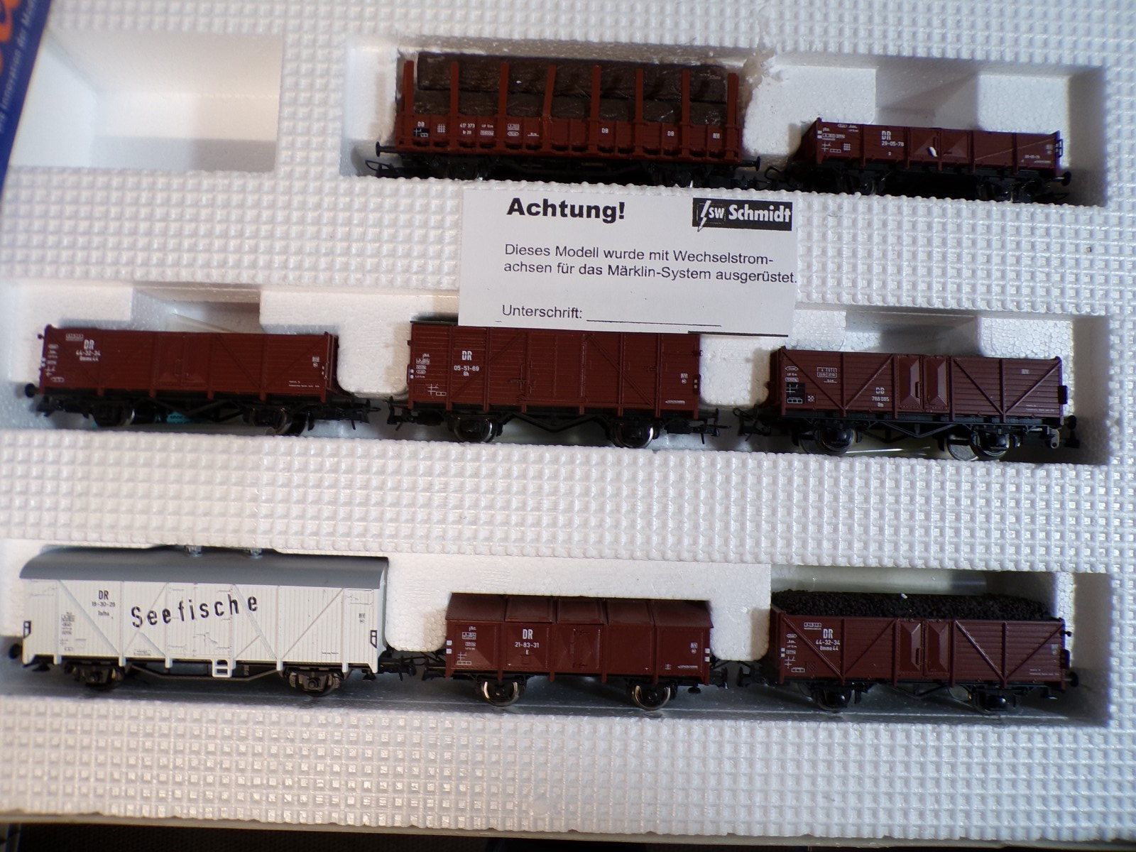 Roco H0 67127 AC Güterwagen-Set 8 tlg. der DB/DR in OVP für Märklin BH1762 – Bild 3