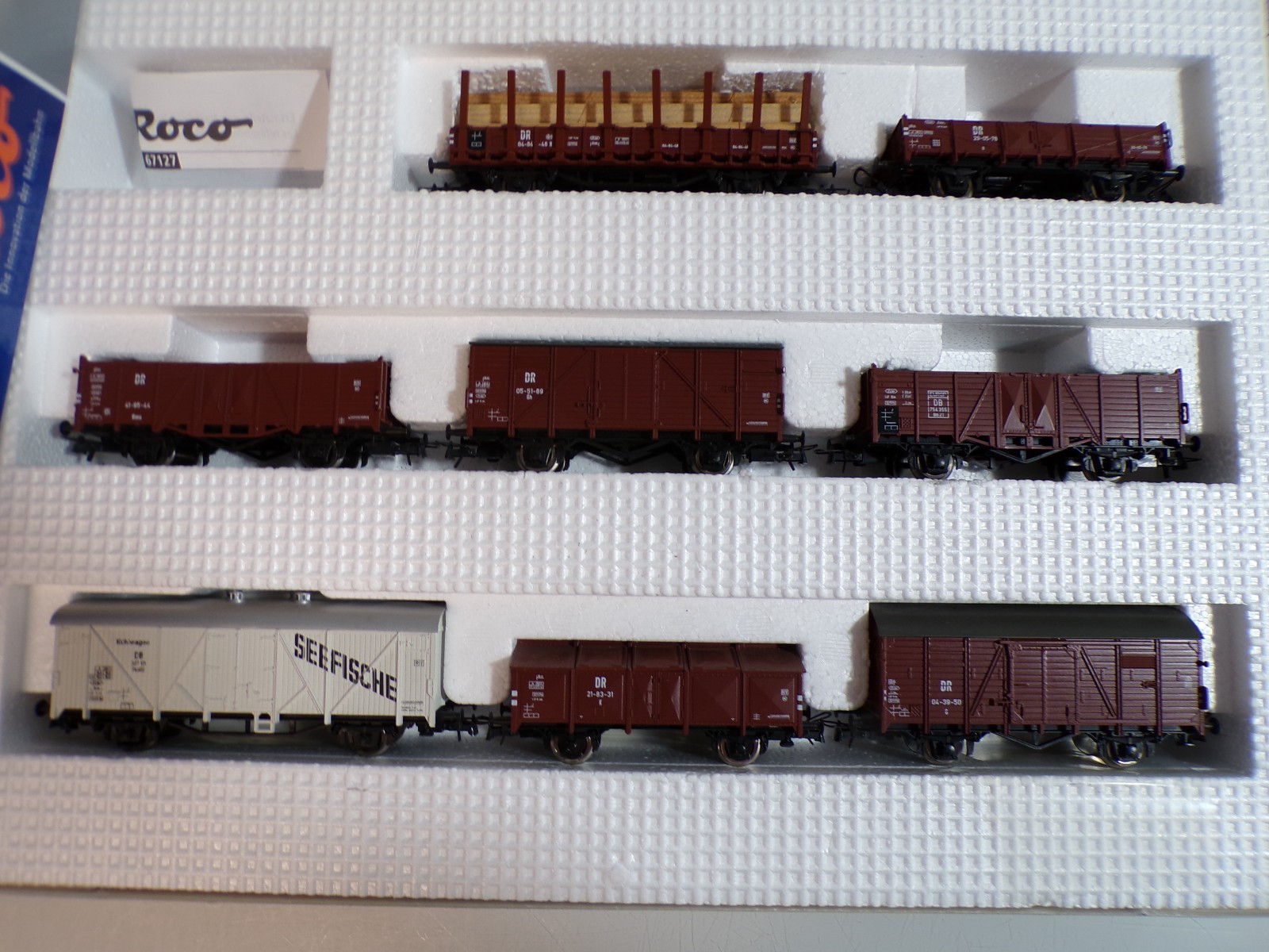 Roco H0 67127 AC Güterwagen-Set 8 tlg. der DR in OVP für Märklin BH1763 – Bild 3