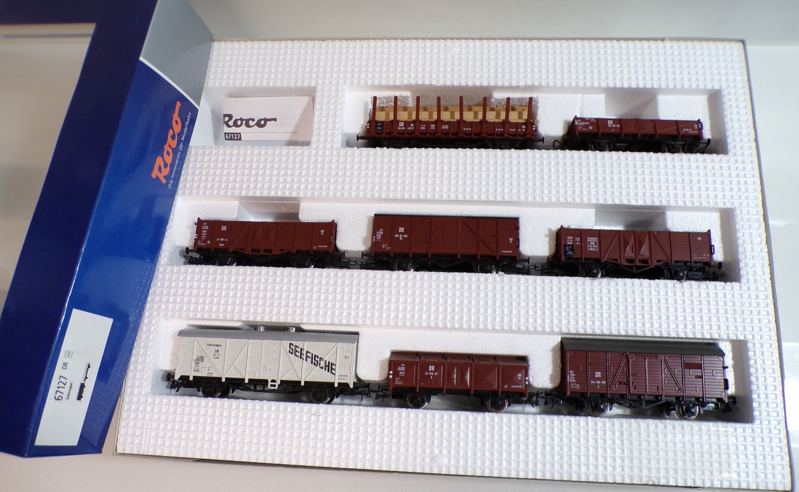 Roco H0 67127 AC Güterwagen-Set 8 tlg. der DR in OVP für Märklin BH1763
