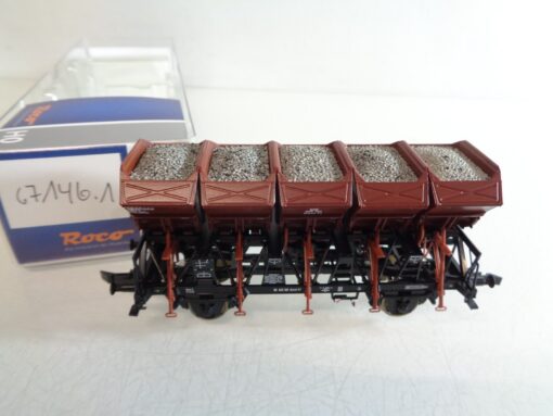Roco H0 67146.1 Muldenkippwagen mit Ladung der DB in OVP RR4076 – Bild 3