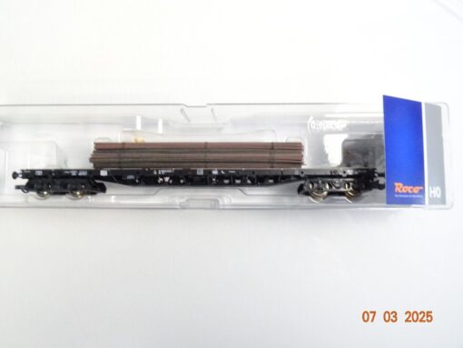 Roco H0 67280 Flachwagen mit Ladung der DB in OVP PR6411 – Bild 3