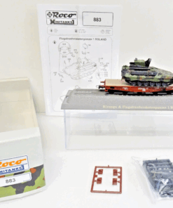 Roco H0 883 Minitanks Schwerlastwagen Roland Flugabwehrpanzer in OVP C2113