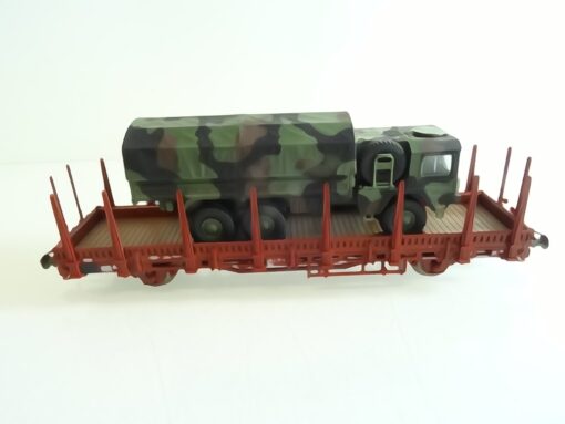 Roco H0 Rungenwagen mit MAN Pritsche tarn RR2341 o. – Bild 3