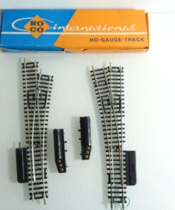 Roco HO 4534 4545 Weichenpaar mit Elektroantrieb siehe Foto in OVP PK2132