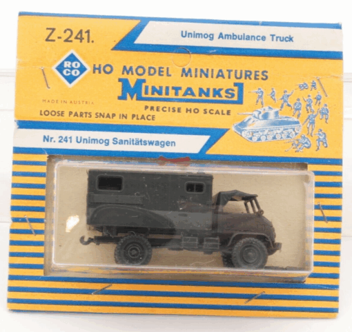 Roco Minitanks H0 Z-241 Unimog Sanitätswagen ungeöffnet in OVP QR4863