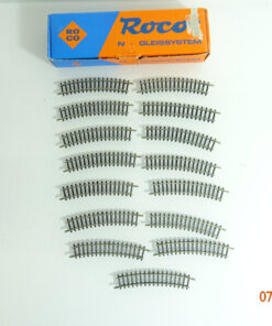 Roco N 22231 Gebogenes Gleis R1 24° 15 Stück in OVP CK2540