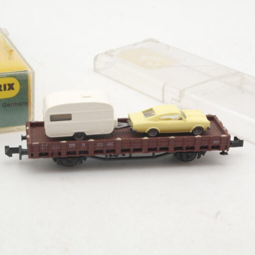 Roco N Rungenwagen mit PKW + Wohnwagen in EVP RR3926 – Bild 4