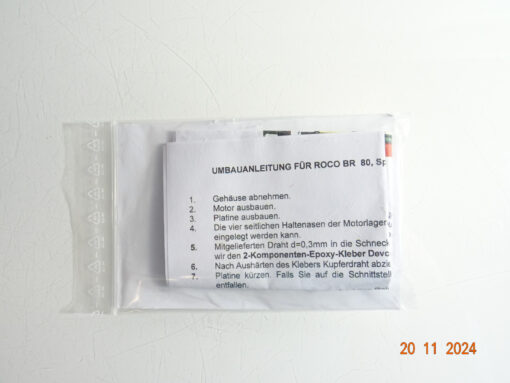 SB H0 28094n Motorisierungssatz für Roco BR 80 siehe Foto CK4199 o.