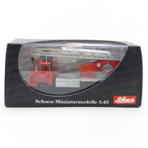 Schuco 1:43 03241 Hanomag Garant mit Bachert Drehleiter Feuerwehr in OVP EX6658 – Bild 5