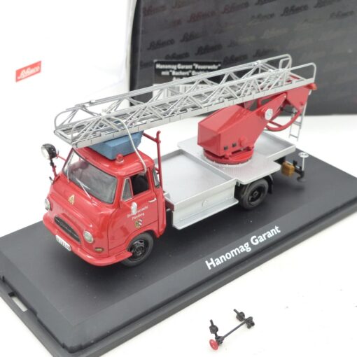 Schuco 1:43 03241 Hanomag Garant mit Bachert Drehleiter Feuerwehr in OVP EX6658