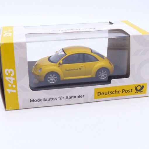 Schuco 1:43 Nr.: 3811 VW New Beatle Deutsche Post, in OVP RI7286 – Bild 4